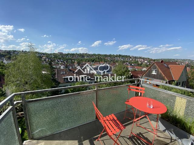 Sonnige 3 Zimmer Wohnung in Halbhöhenlage mit Weitblick auf Stuttgart