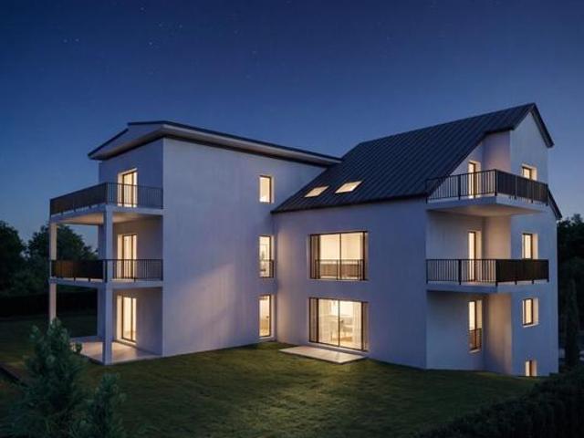 Sonnige 3 Zimmer Wohnung mit südwestlichen Balkon KfW 55 Neubau