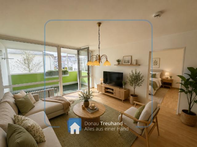 Sonniges Wohnen mit Loggia – 2 Zimmer Wohnung mit neuer EBK
