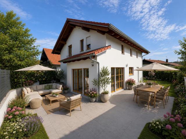 Sonniges Einfamilienhaus in Fertigbauweise in Deining EEK A+ !