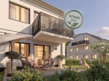 Sonniger Wohnkomfort: Moderne 2 Zimmer Wohnung in KfW 40 QNG mit Süd Balkon