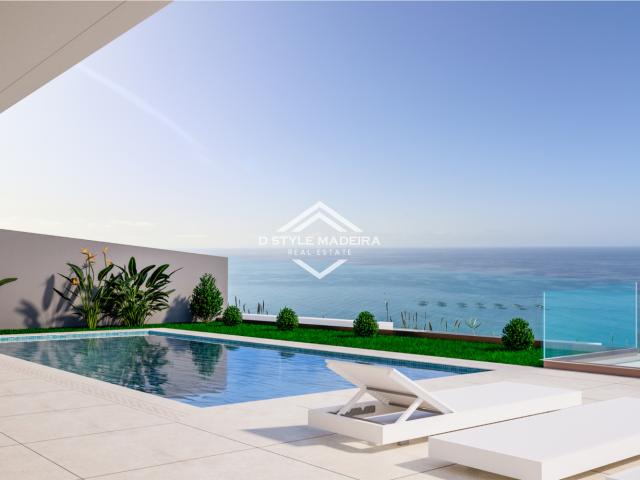 Soberba Moradia T3+1 com piscina e vista mar para venda na Calheta, Ilha da Madeira