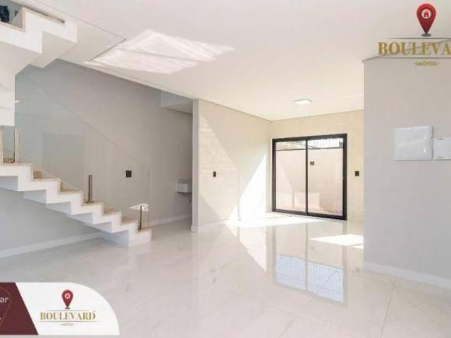 Sobrado novo de frente para a rua com 3 dormitórios à venda, 155 m² por R$ 933.000 Cidade Jardim