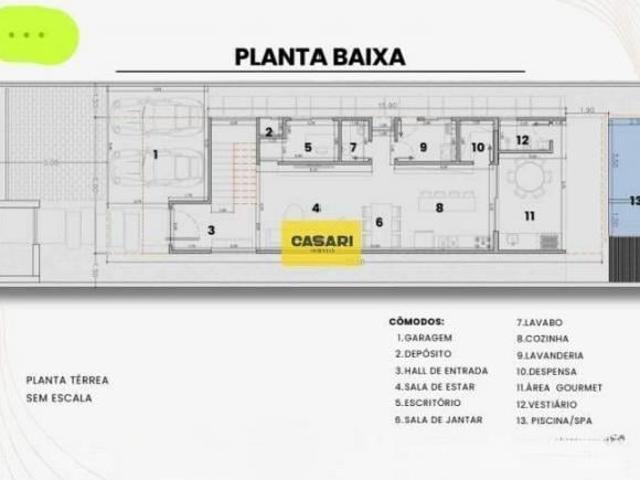 Sobrado Alto Padrão em Construção com 3 Suítes, Piscina e Área Gourmet – São Bernardo