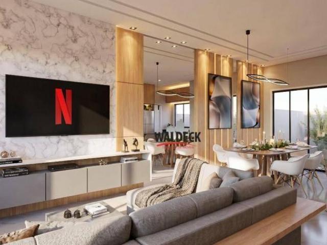 Sobrado com 3 dormitórios à venda, 151 m² por R$ 1.290.000 Água Verde Curitiba/PR em construçã