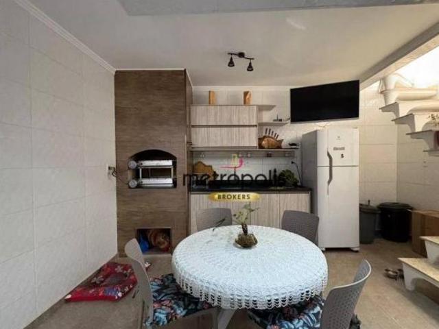 Sobrado com 3 dormitórios à venda, 183 m² por R$ 640.000,00 Parque Gerassi Santo André/SP