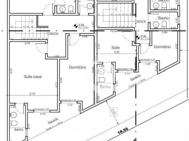 Sobrado com 3 dormitórios à venda por R$ 850.000 Jardim Paraíso Santo André/SP