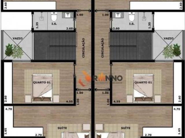 Sobrado de 153m² com 3 Quartos 1 Suíte, 4 vagas no Jardim Ipanema em Campina Grande do Sul/PR