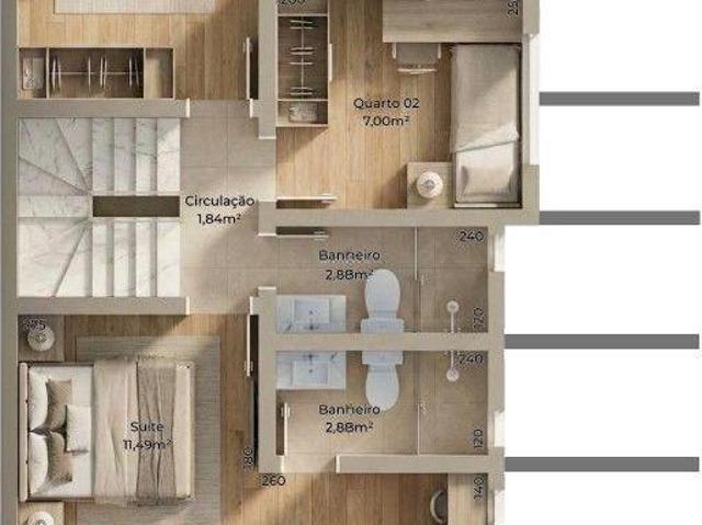 Sobrado para venda em Jardim Das Américas de 141.00m² com 3 Quartos, 1 Suite e 2 Garagens