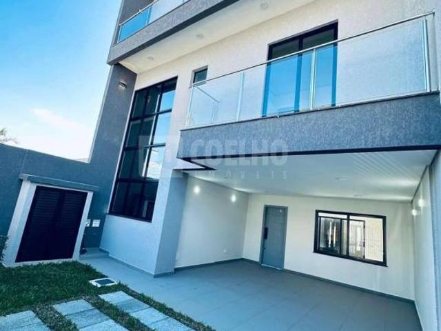 Sobrado triplex 226,76 m² com 3 suítes e 4 vagas no Cruzeiro, São José dos Pinhais