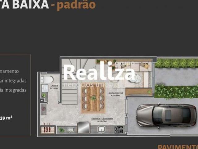 SOBRADO 2 QUARTOS 79,51M² NO BAIRRO SANTA CATARINA
