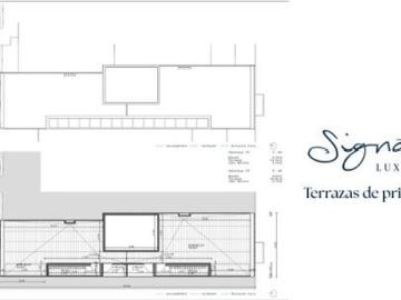 Sofisticada primera planta de diseño en formato triplex con terraza solárium en