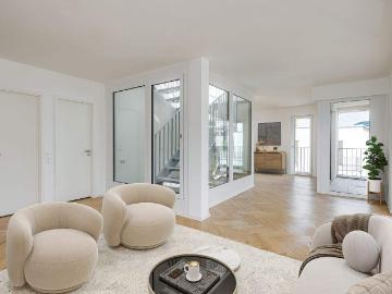 Sofort beziehbar! Phantastische Dachterrassenwohnung mit Berg & Altstadtblick im Herzen Landsbergs