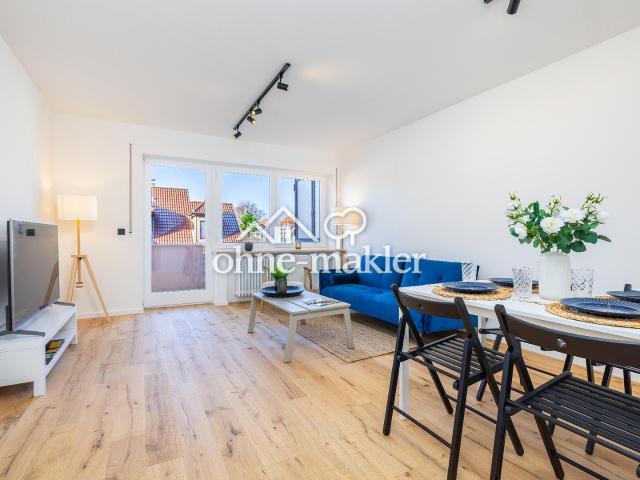 Sofort bezugsfertige 3 Zimmer Wohnung in Augsburg Haunstetten – kernsaniert, Tiefgaragenstellplatz