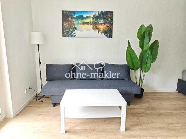 Sofort verfügbar: Renovierte, möblierte 1 Zimmer Wohnung mit Balkon in Mannheimer Bestlage