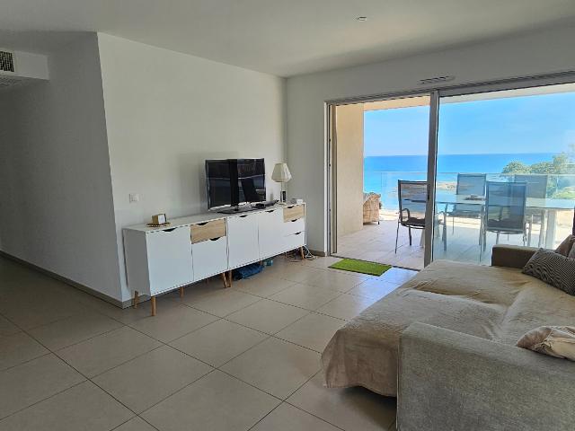 SOLENZARA 20 Appartement à vendre 3 pièces de 68m². avec terrasse de 31m². RÉSIDENCE PIEDS DANS L'EAU