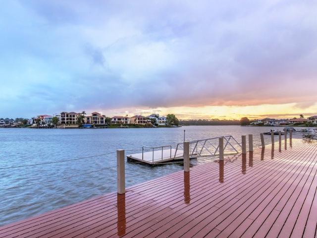 Solid Concrete Waterfront with Exceptional Wide Water Views