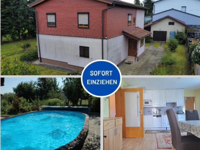 Solides Wohnhaus mit Nebengebäude und Pool in Kallham