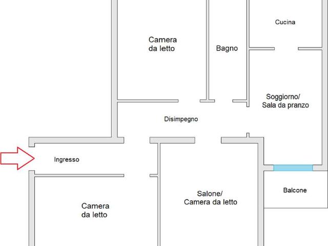 Solo affitto TRANSITORIO – DUE/TRE camere ARREDATO – Da settembre 2026
