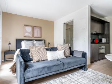 Sophisticated Furnished Studio in Sihlfeld, Zurich Amsterdam Apartments for Rent