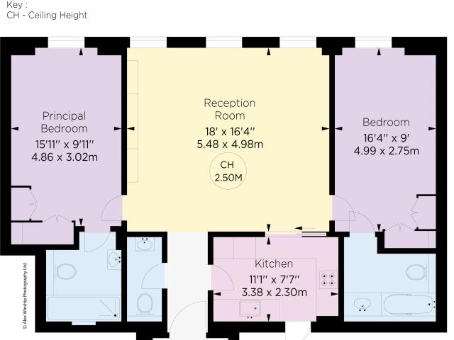 Sophisticated two bedroom home moments from Green Park in Mayfair, W1