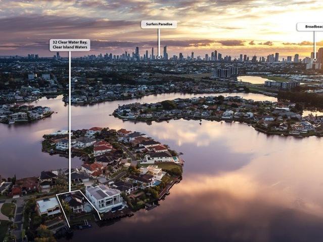 Sophisticated Waterfront Living in an Elite Clear Island Waters Enclave