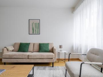 Sophisticated 2 Bedroom Furnished Apartment in Am Ring, Basel, Basel Amsterdam Apartments for Rent