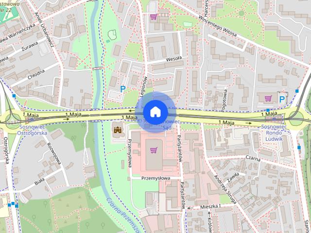 Sosnowiec centrum ul. 1 go Maja 5 аренда квартиры