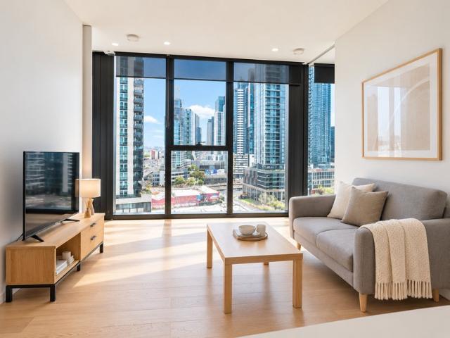 Southbank Serenity: Furnished 2 Bedroom Apartment with Spectacular North Facing Views on Level 10