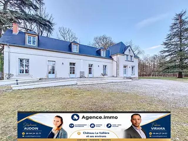 Souvigné 37330 Achat / Vente maison 10 pièces t10 piscine