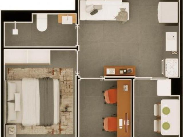 Sou Mais Urban | Construtora Sousa Araújo | Construção | 28 metros | 01 dormitório | com varanda | s