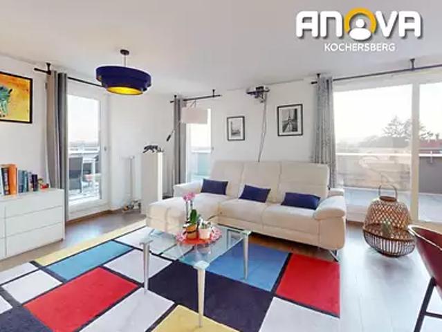 Souffelweyersheim 67460 Achat / Vente appartement 4 pièces t4 au dernier étage terrasse
