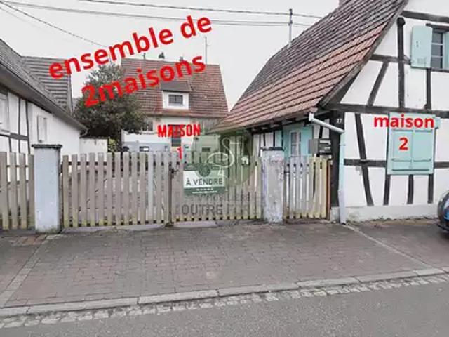 Soultz sous Forêts 67250 Achat / Vente maison 5 pièces t5 parking