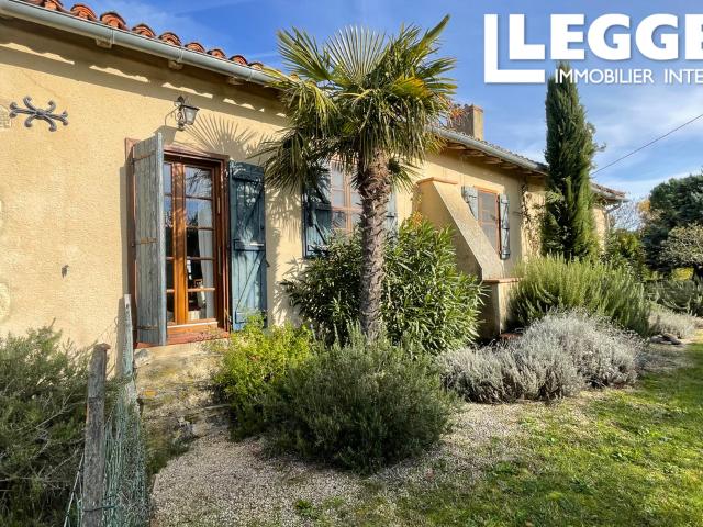 1H TOULOUSE, Gers, Maison en pierres, rénovée, de plain pied sur 1HA30, belle vue Pyrénées