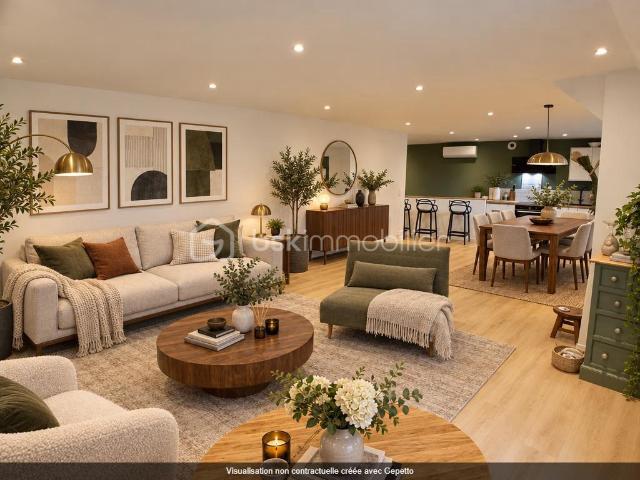 SOUS LE CHARME DE CE TRES BEL APPARTEMENT T5 DUPLEX EN DERN.ETAGE AVEC UN GRAND JARDIN!
