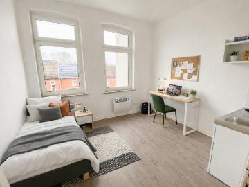 Smart wohnen in Bant: Ideal für Studenten, Azubis & Soldaten Miniwohnung mit Duschbad & Kochzeile