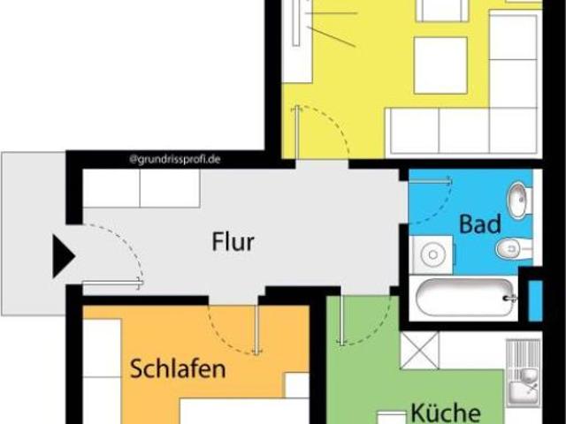 Smart investieren: Moderne 2 Raum Wohnung mit Top Anbindung und solider Mieteinnahme