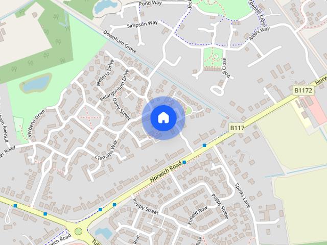 Snowdrop Street, Wymondham, NR18