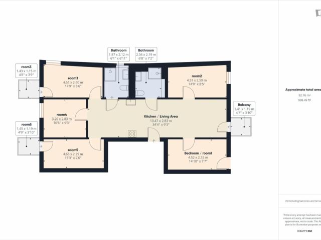 Snug single bedroom with balcony close to the HTW Berlin Campus Wilhelminenhof