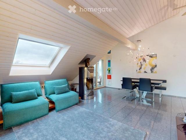 Spacious 4.5 Room Attic Apartment – Modern Living with Stunning View and Winter Balcony