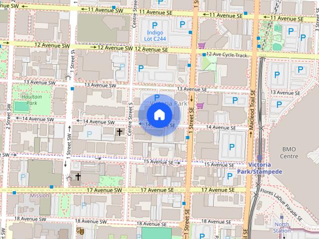 Spacious 1 Bdrm & 2 Bdrm suites in Downtown 3 mins to C Train Station