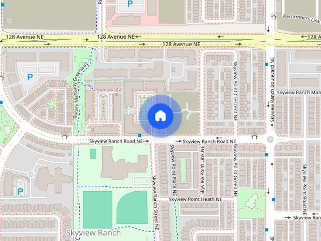 Spacious 2 Bed + 2 Bath + Den Condo + parking in Skyview