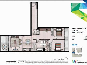 SPACIOUS 2 BEDROOM UNIT PLUS STUDY