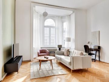 Spacious 3BR, Leopoldstadt, fully furnished incl. washing machine