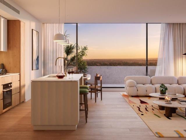 Spacious Two Bedroom Living with Unobstructed District Views