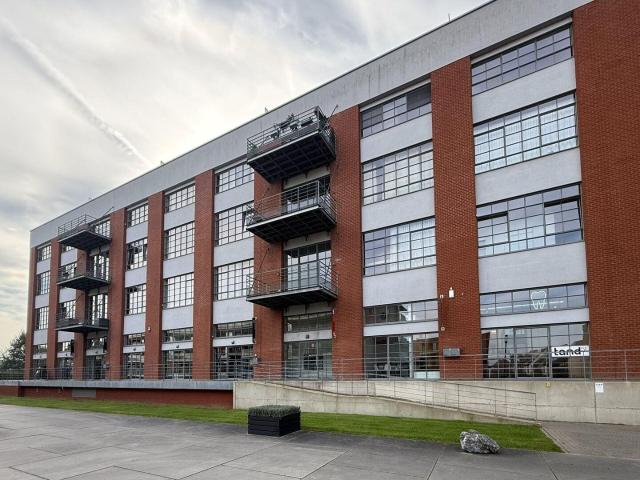 Spacious and modern industrial loft with a terrace and a und