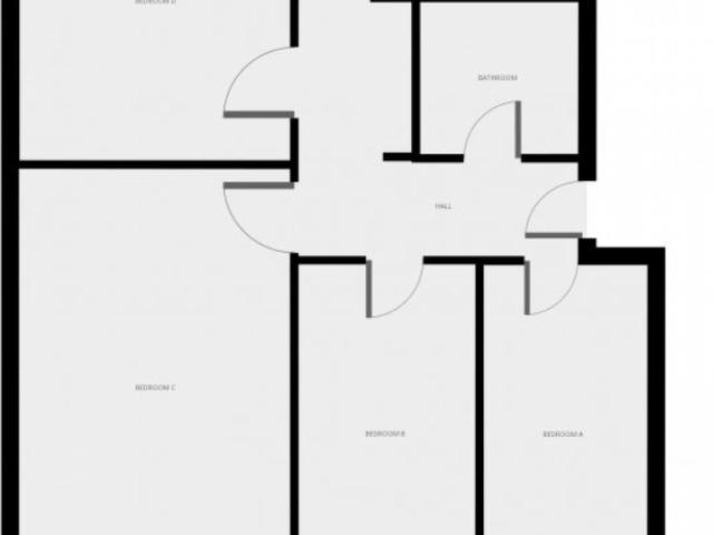 Spacious and stylish double bedroom with balcony
