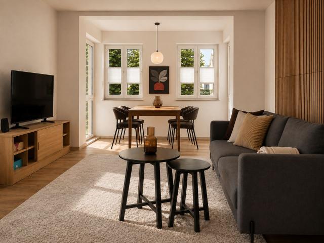 Spacious and stylish furnished apartment with balcony and water view, Berlin Amsterdam Apartments for Rent