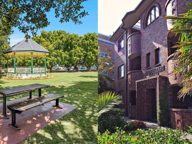 Spacious, art deco style three level, three bedroom unit