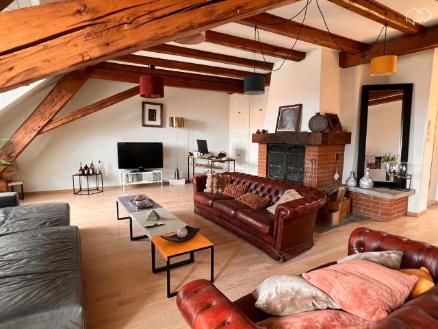 Spacious attic apartment with terrace